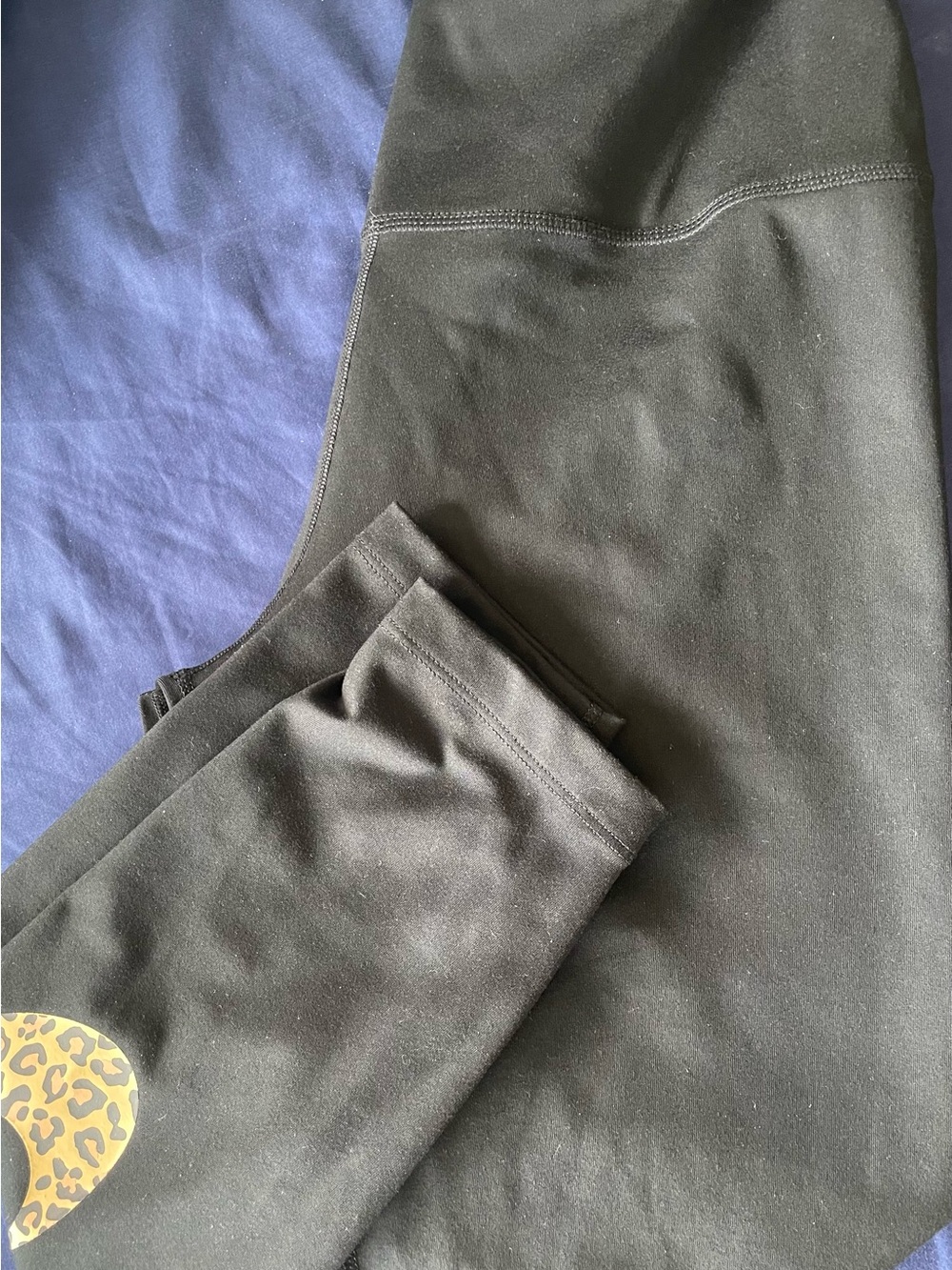 Nike Black Dri-FIT Legging with Leopard logo